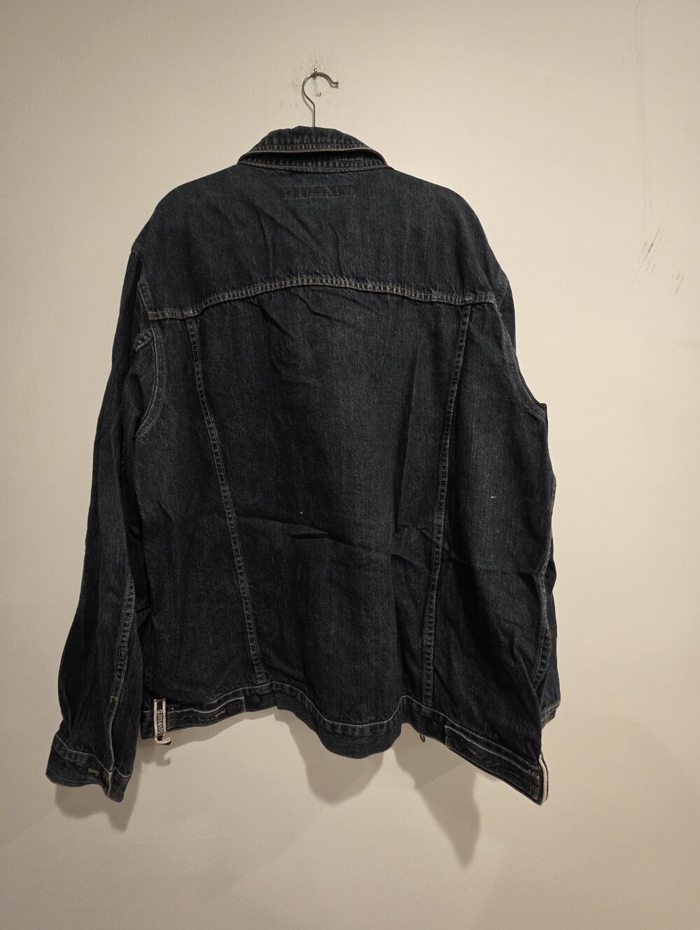 Vintage Marithé François Girbaud Dark Wash Denim Zip Jacket Men's XXXL 3XL 90s - Picture 2 of 12